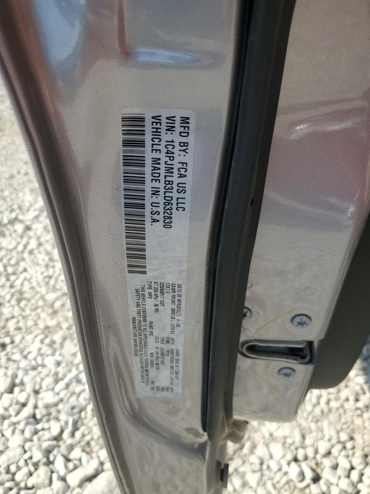 2020 Jeep Cherokee Latitude Plus VIN: 1C4PJMLB3LD632830 Lot: 82142395