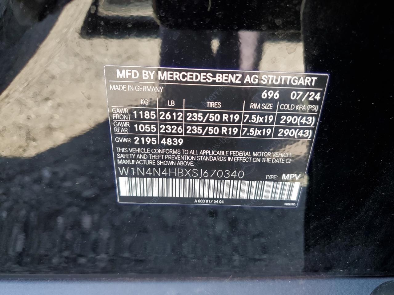 2025 Mercedes-Benz Gla 250 4Matic VIN: W1N4N4HBXSJ670340 Lot: 71678795