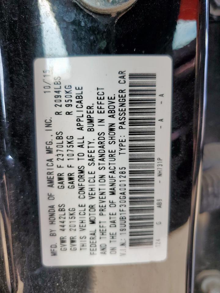 2016 Acura Tlx VIN: 19UUB1F30GA001285 Lot: 81619315