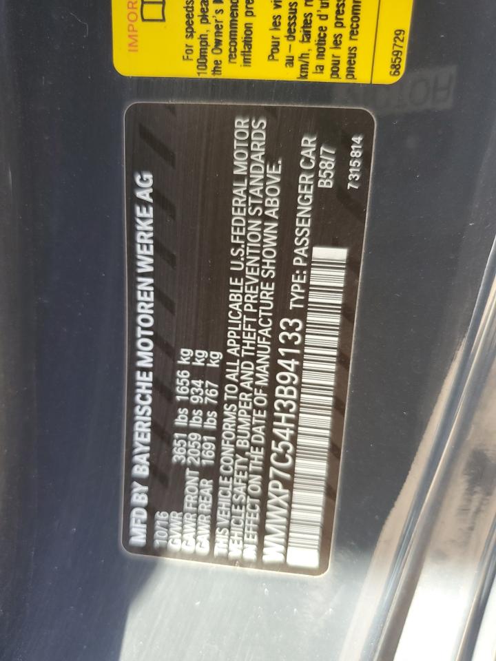 2017 Mini Cooper S VIN: WMWXP7C54H3B94133 Lot: 81860385