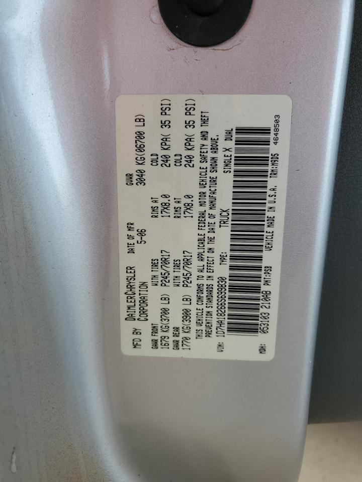 2006 Dodge Ram 1500 St VIN: 1D7HA18266S699830 Lot: 81290365
