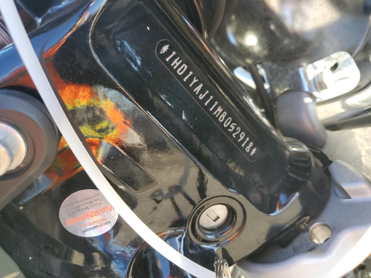 2021 Harley-Davidson Flhc VIN: 1HD1YAJ11MB052918 Lot: 72059815