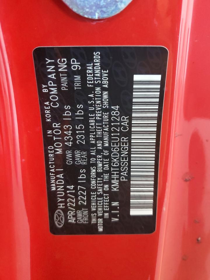 2014 Hyundai Genesis Coupe 2.0T VIN: KMHHT6KD6EU121284 Lot: 71897585