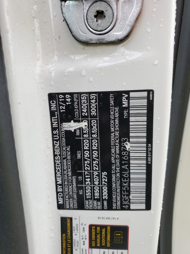 2020 Mercedes-Benz Gls 450 4Matic VIN: 4JGFF5KE6LA168783 Lot: 81555475