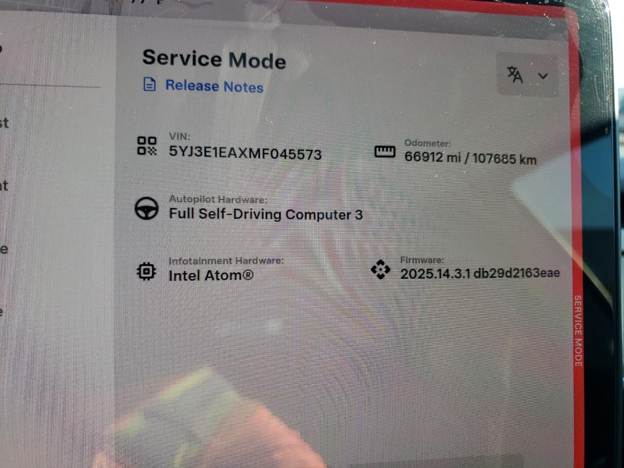 2021 Tesla Model 3 VIN: 5YJ3E1EAXMF045573 Lot: 70377545