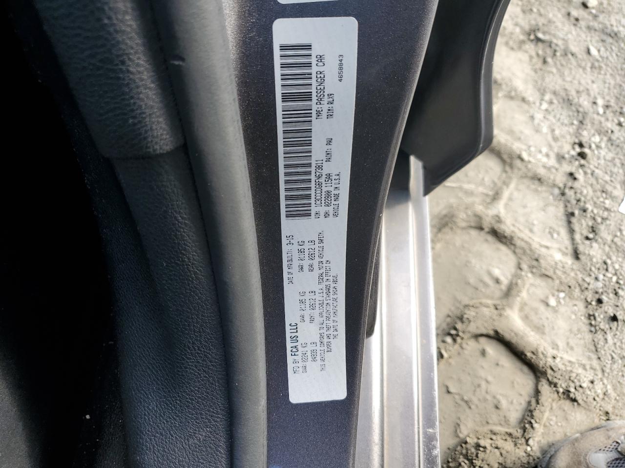 2015 Chrysler 200 S VIN: 1C3CCCDG6FN673811 Lot: 70818515