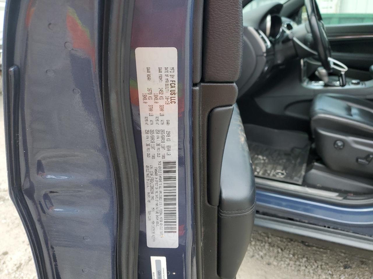 2020 Jeep Grand Cherokee Limited VIN: 1C4RJFBGXLC206284 Lot: 70087265