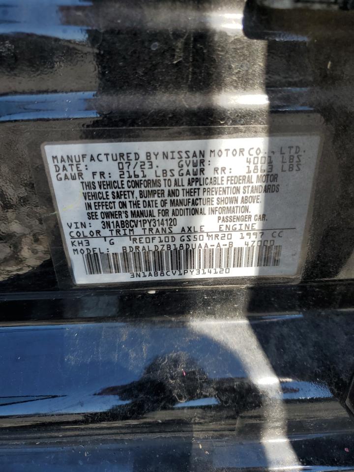 2023 Nissan Sentra Sv VIN: 3N1AB8CV1PY314120 Lot: 81792685