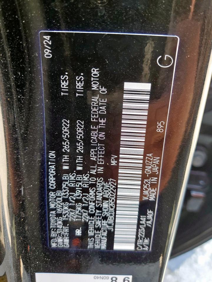 2024 Lexus Gx 550 Luxury VIN: JTJVBCDX2R5022927 Lot: 80396865