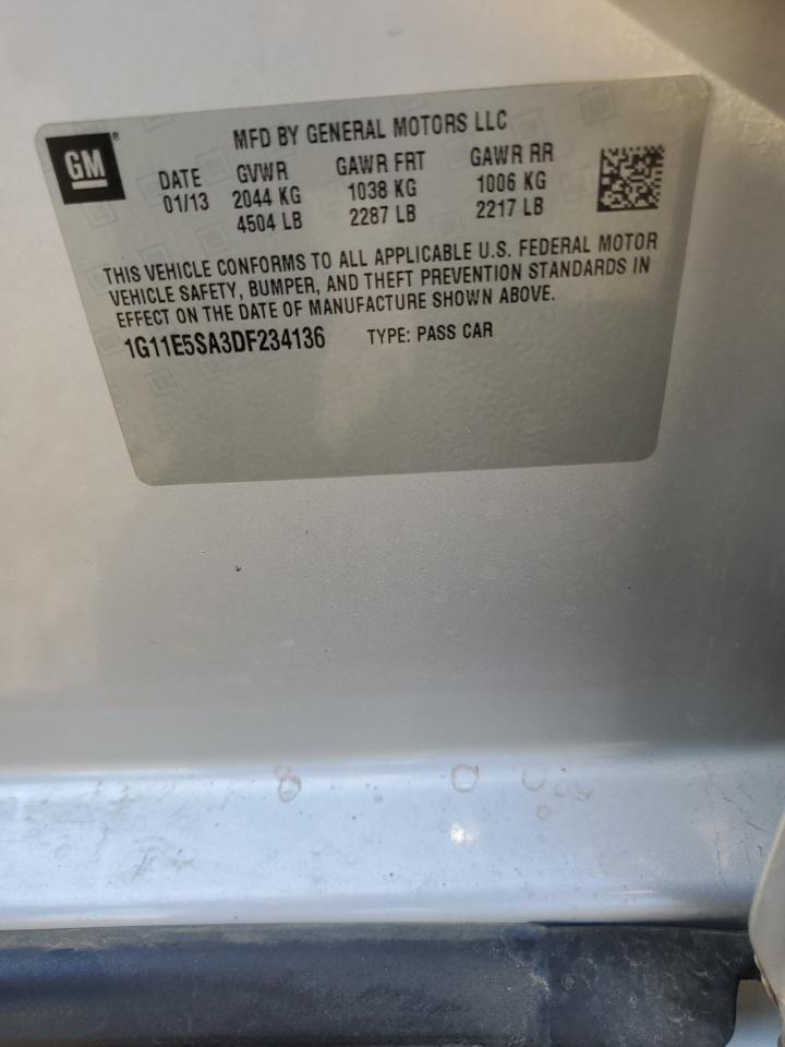 2013 Chevrolet Malibu 2Lt VIN: 1G11E5SA3DF234136 Lot: 81780385