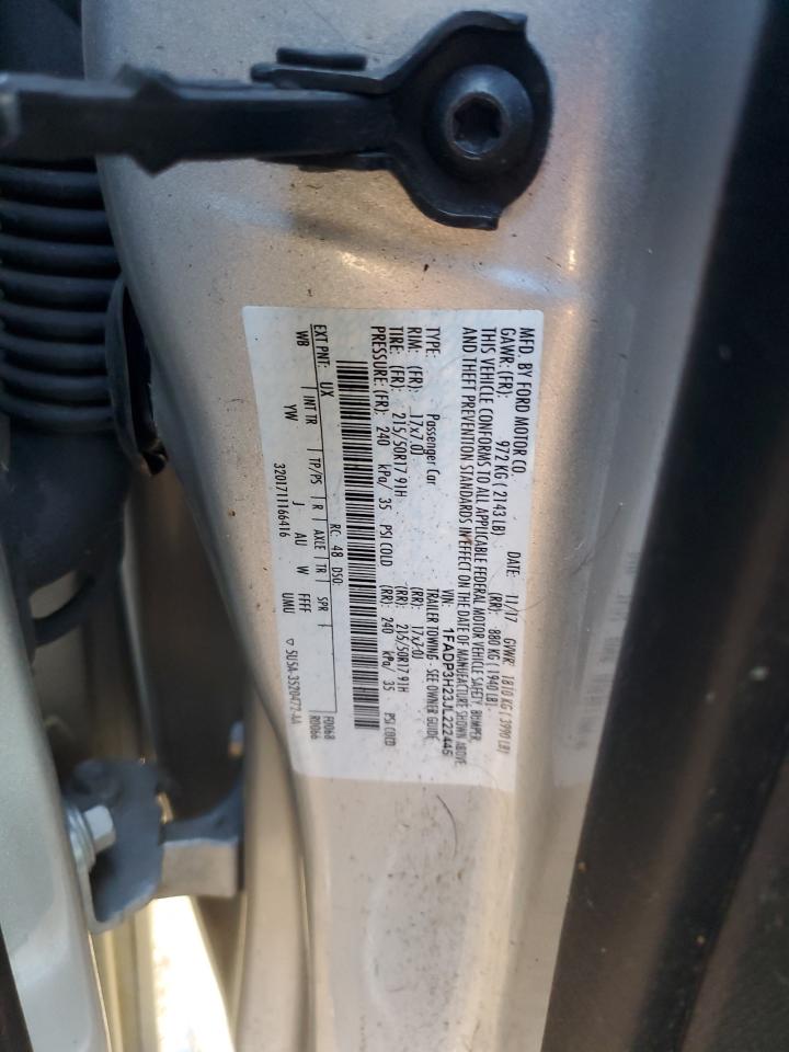 2018 Ford Focus Sel VIN: 1FADP3H23JL222445 Lot: 83988945