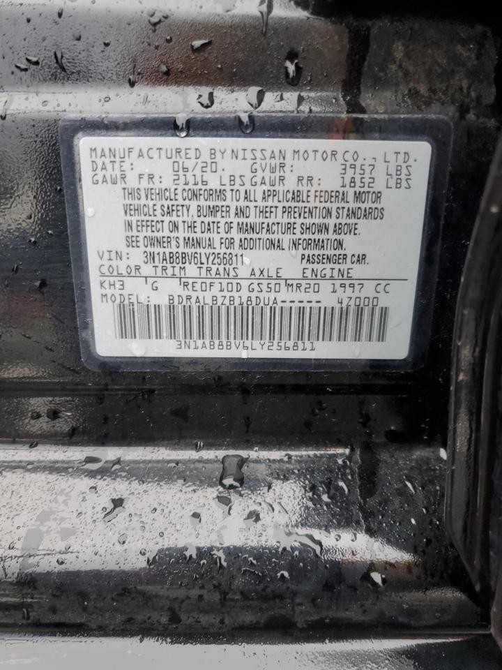 2020 Nissan Sentra S VIN: 3N1AB8BV6LY256811 Lot: 83977555