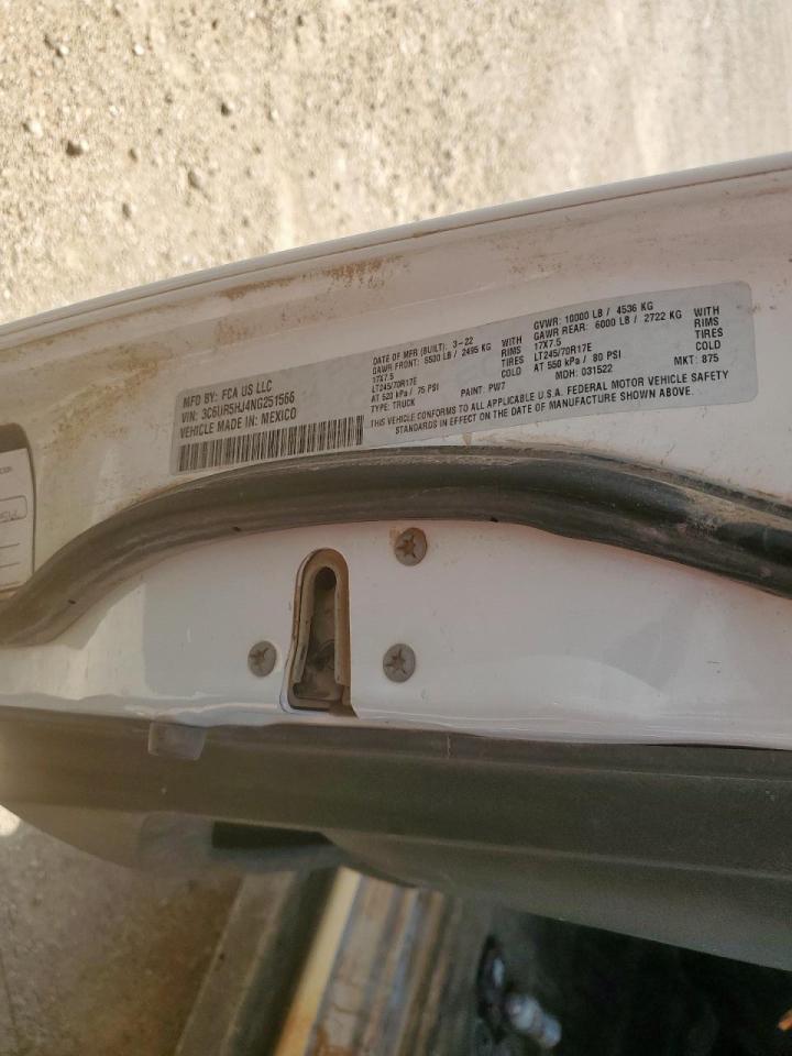2022 Ram 2500 Tradesman VIN: 3C6UR5HJ4NG251566 Lot: 71656675
