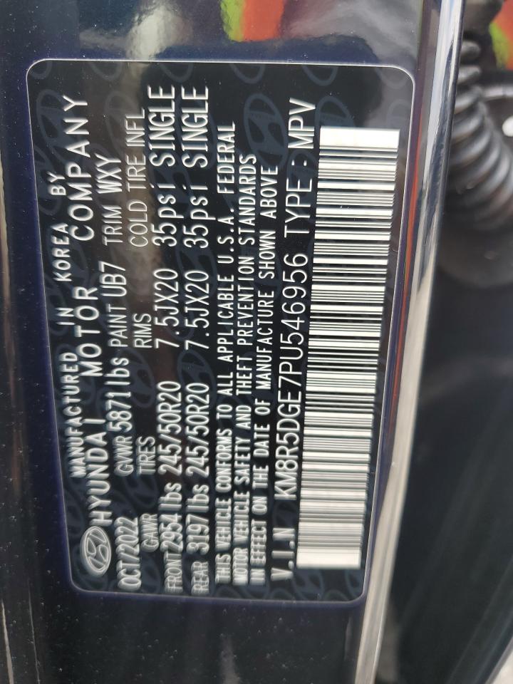 2023 Hyundai Palisade Limited VIN: KM8R5DGE7PU546956 Lot: 81670955