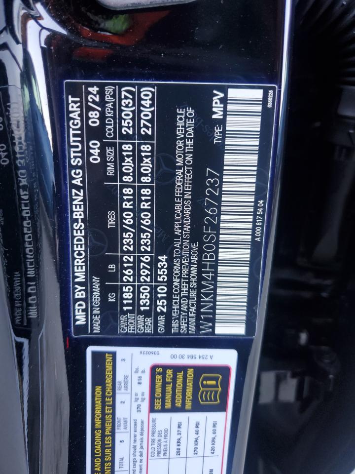 2025 Mercedes-Benz Glc 300 4Matic VIN: W1NKM4HB0SF267237 Lot: 81731695