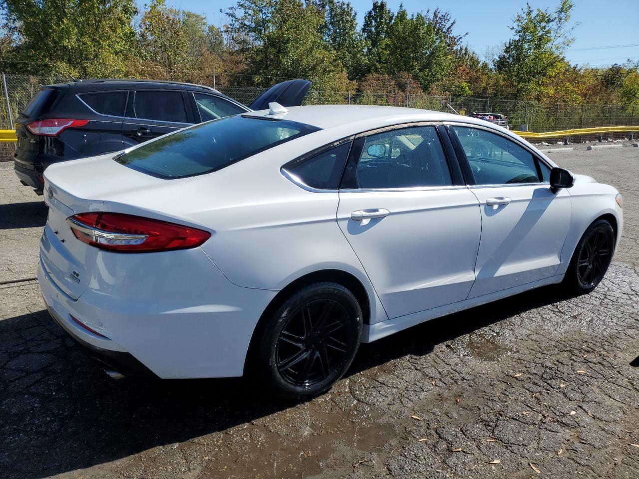 2020 Ford Fusion Se white null gas 3FA6P0HD3LR249397 photo #4