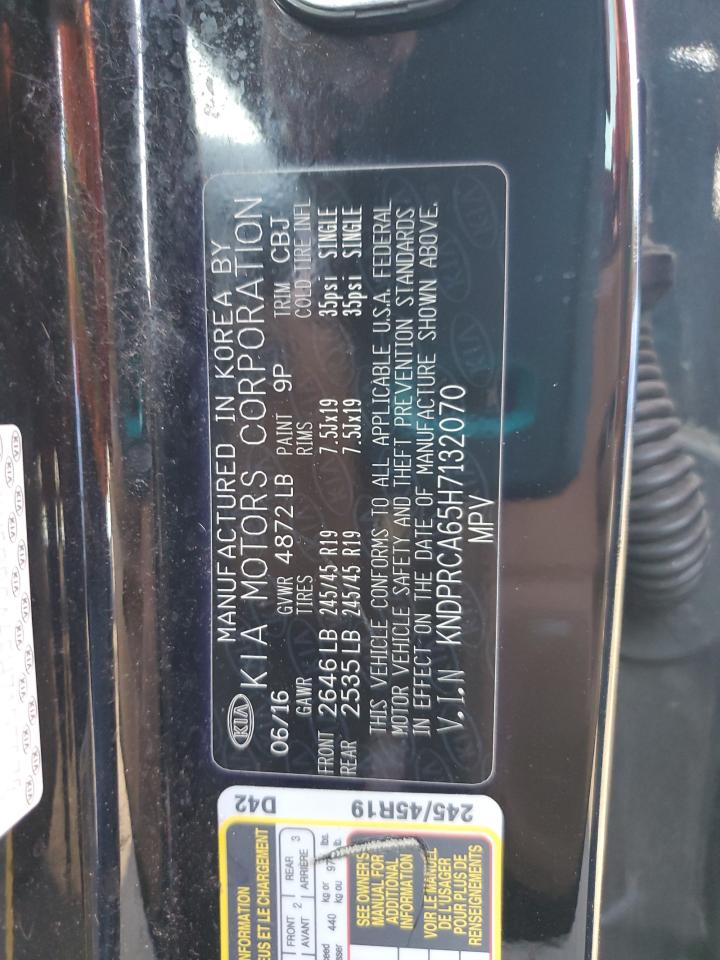 2017 Kia Sportage Sx VIN: KNDPRCA65H7132070 Lot: 84556695