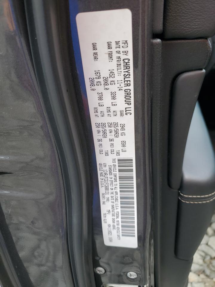 2015 Jeep Grand Cherokee Overland VIN: 1C4RJFCG1FC688131 Lot: 71348235