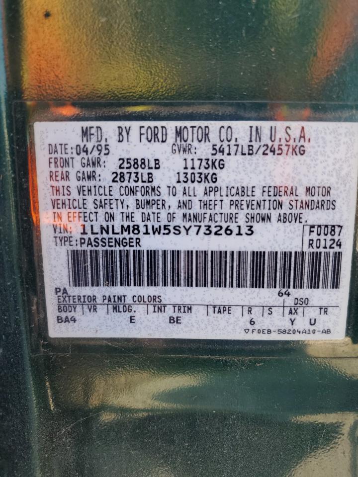 1995 Lincoln Town Car Executive VIN: 1LNLM81W5SY732613 Lot: 71891105