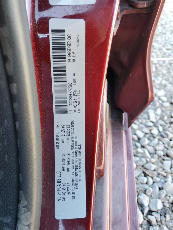 2015 Chrysler 200 S VIN: 1C3CCCBG7FN727989 Lot: 81649095