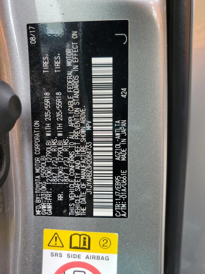 2017 Lexus Nx 200T Base VIN: JTJYARBZ3H2084733 Lot: 80552225