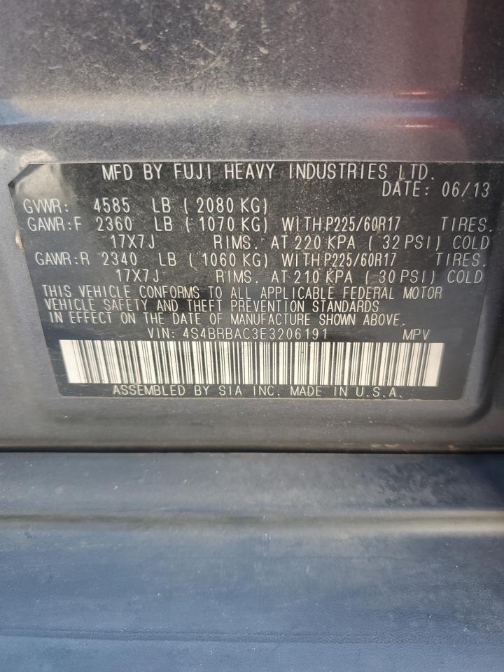 2014 Subaru Outback 2.5I VIN: 4S4BRBAC3E3206191 Lot: 80437755