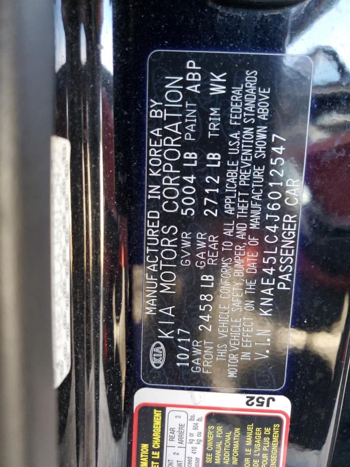 2018 Kia Stinger Gt1 VIN: KNAE45LC4J6012547 Lot: 80559895