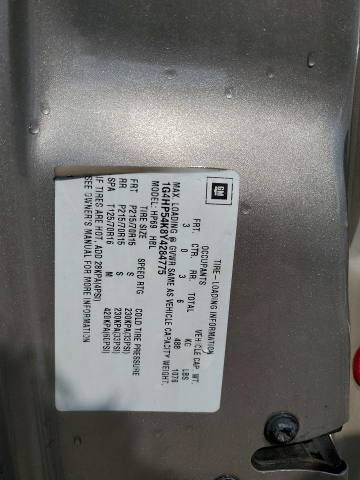 2000 Buick Lesabre Custom VIN: 1G4HP54K8Y4284775 Lot: 81468425