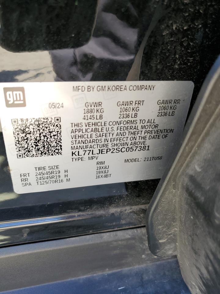2025 Chevrolet Trax 2Rs VIN: KL77LJEP2SC057381 Lot: 71518125