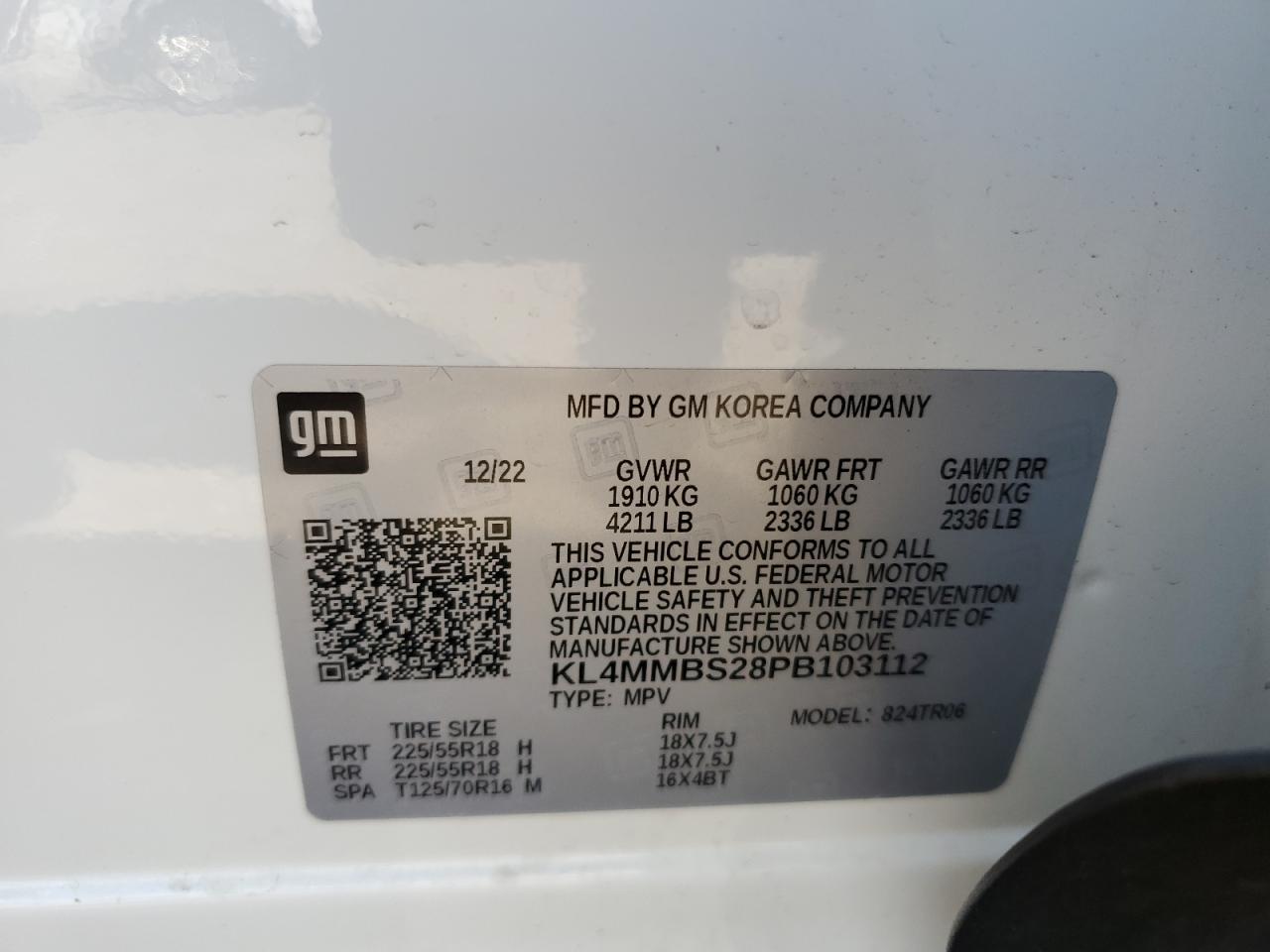 2023 Buick Encore Gx Preferred VIN: KL4MMBS28PB103112 Lot: 71017625