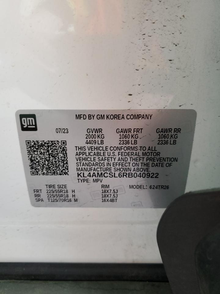 2024 Buick Encore Gx Preferred VIN: KL4AMCSL6RB040922 Lot: 80296755