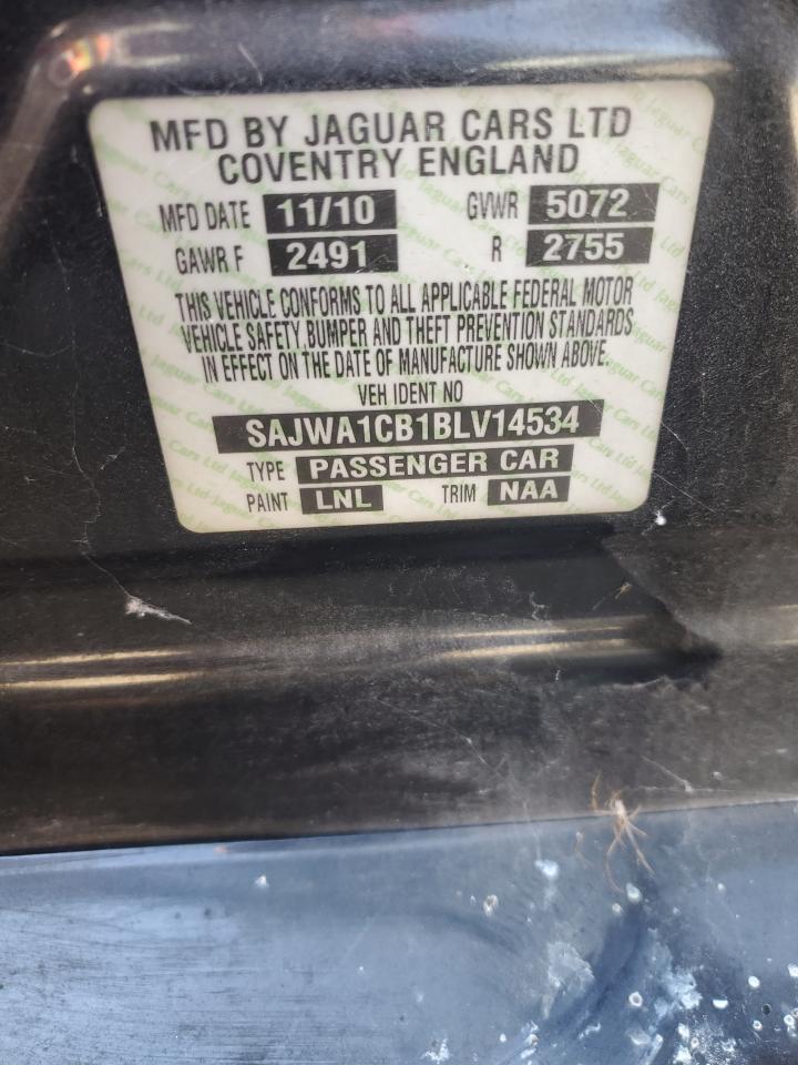 2011 Jaguar Xj VIN: SAJWA1CB1BLV14534 Lot: 84414885