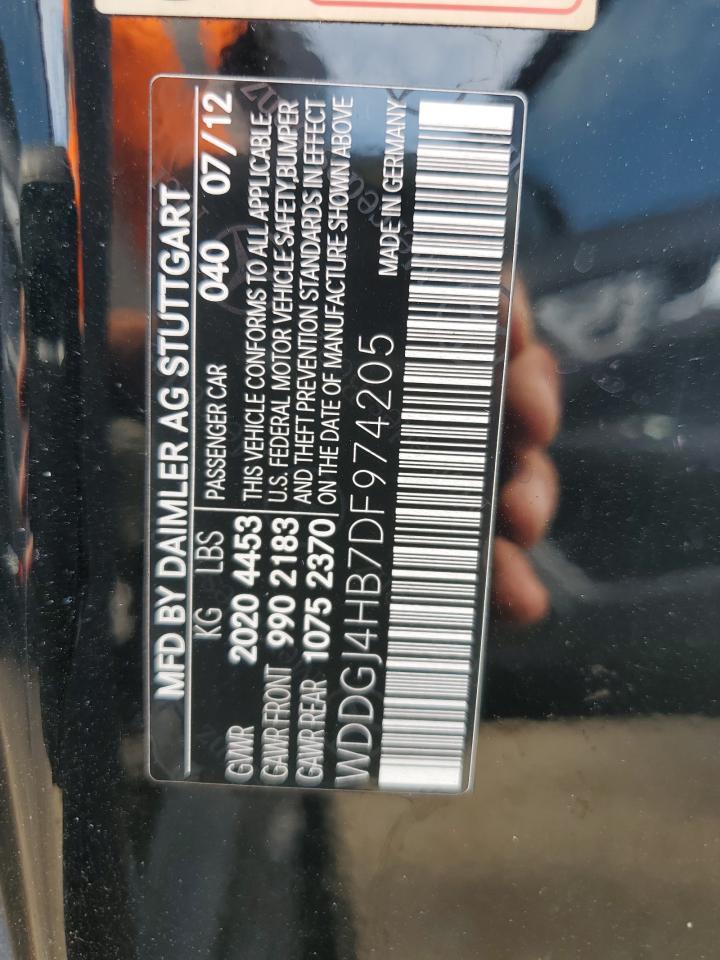 2013 Mercedes-Benz C 250 VIN: WDDGJ4HB7DF974205 Lot: 80017355