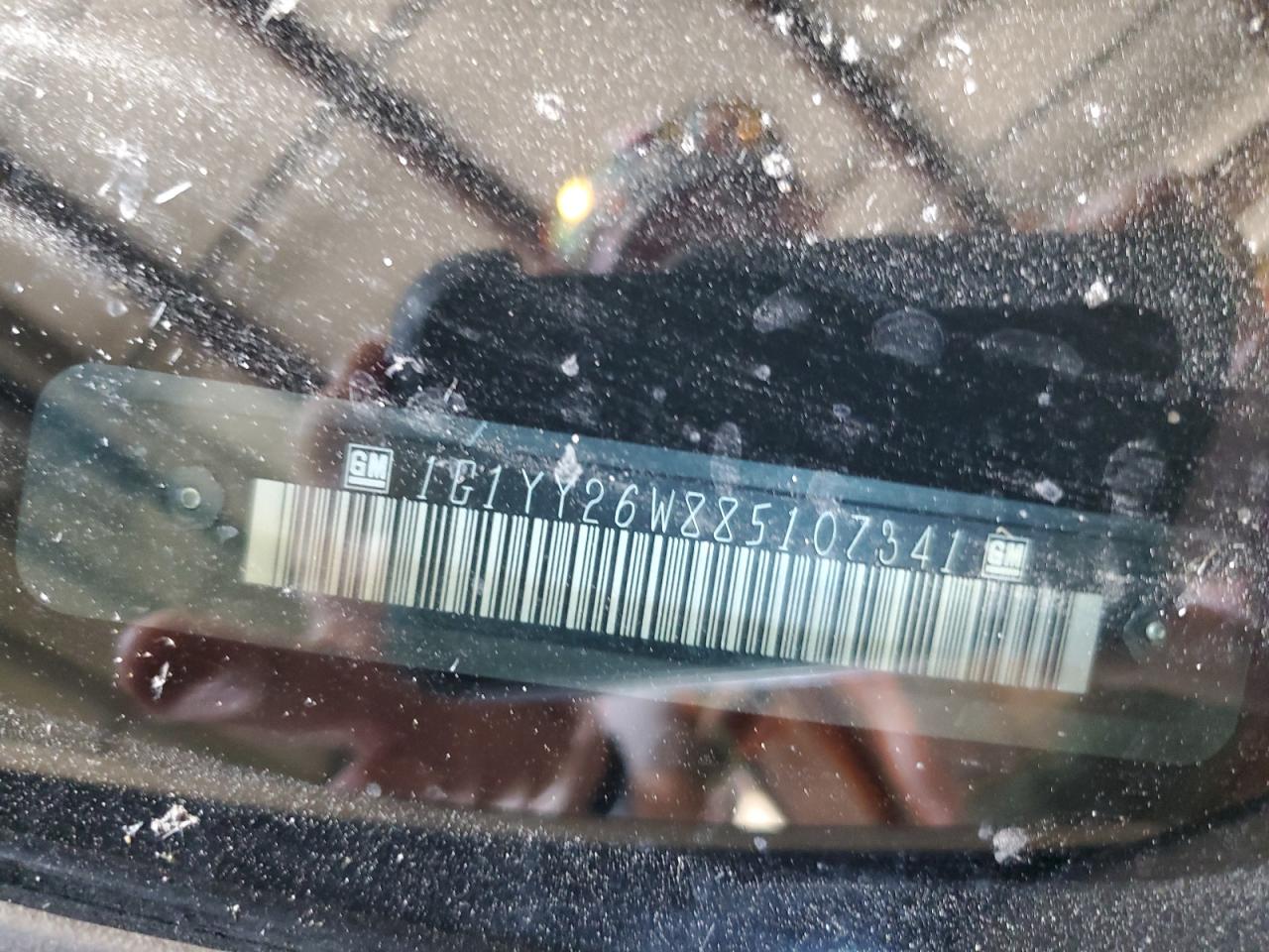 2008 Chevrolet Corvette VIN: 1G1YY26W885107341 Lot: 80132075