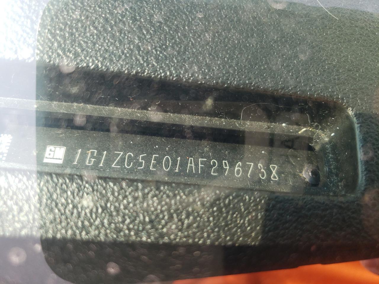 2010 Chevrolet Malibu 1Lt VIN: 1G1ZC5E01AF296738 Lot: 72020705