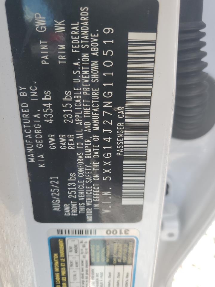 2022 Kia K5 Lxs VIN: 5XXG14J27NG110519 Lot: 71871755