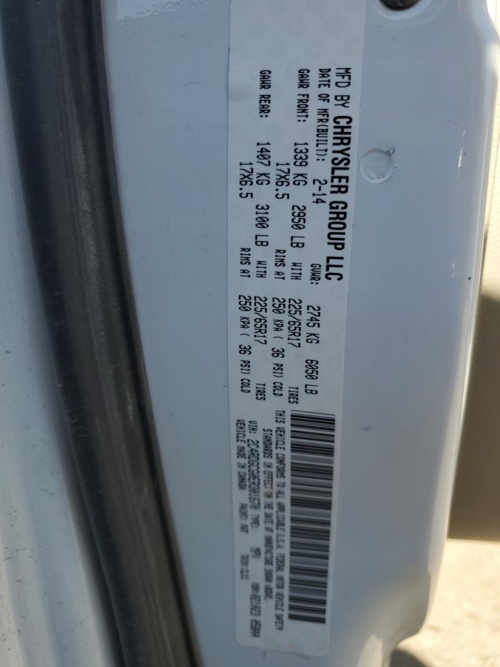 2014 Dodge Grand Caravan Sxt VIN: 2C4RDGCG0ER301670 Lot: 81617985