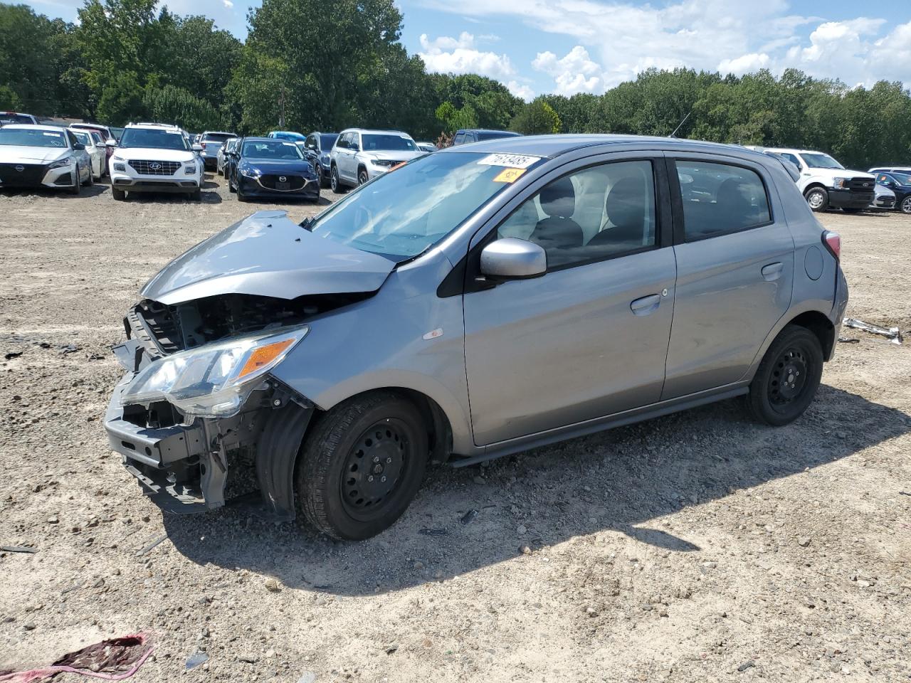 2021 Mitsubishi Mirage Es silver null gas ML32AUHJXMH010491 photo #1