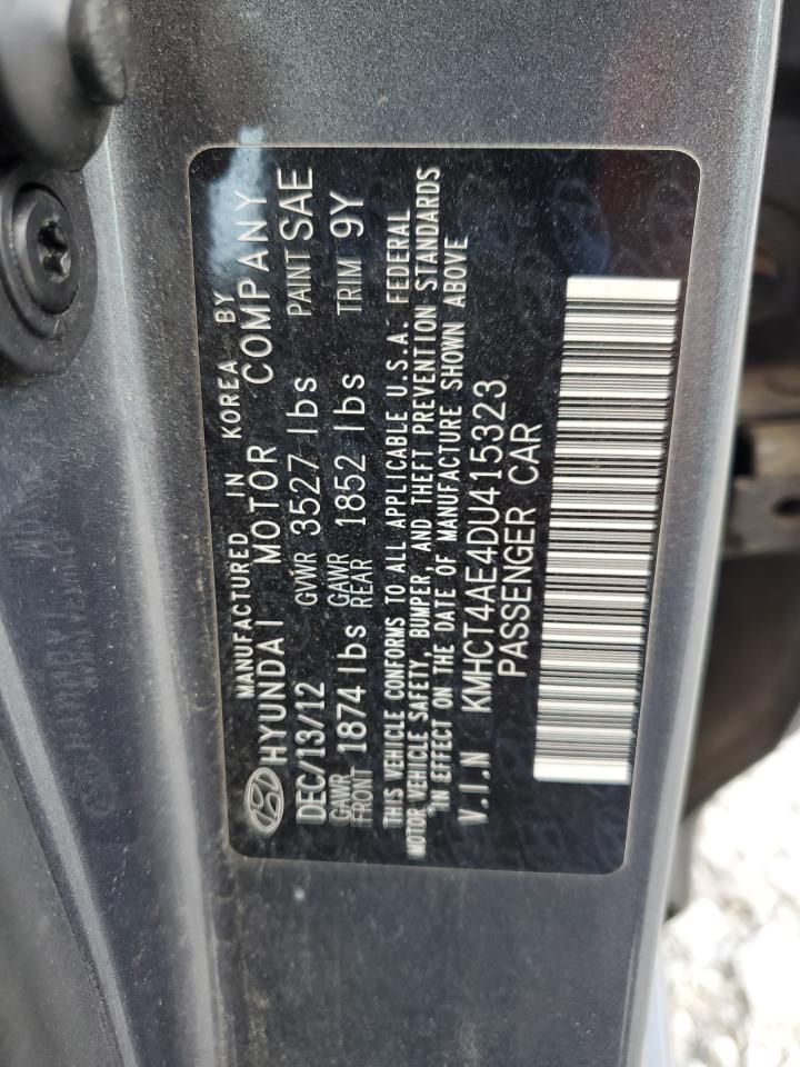2013 Hyundai Accent Gls VIN: KMHCT4AE4DU415323 Lot: 71151845