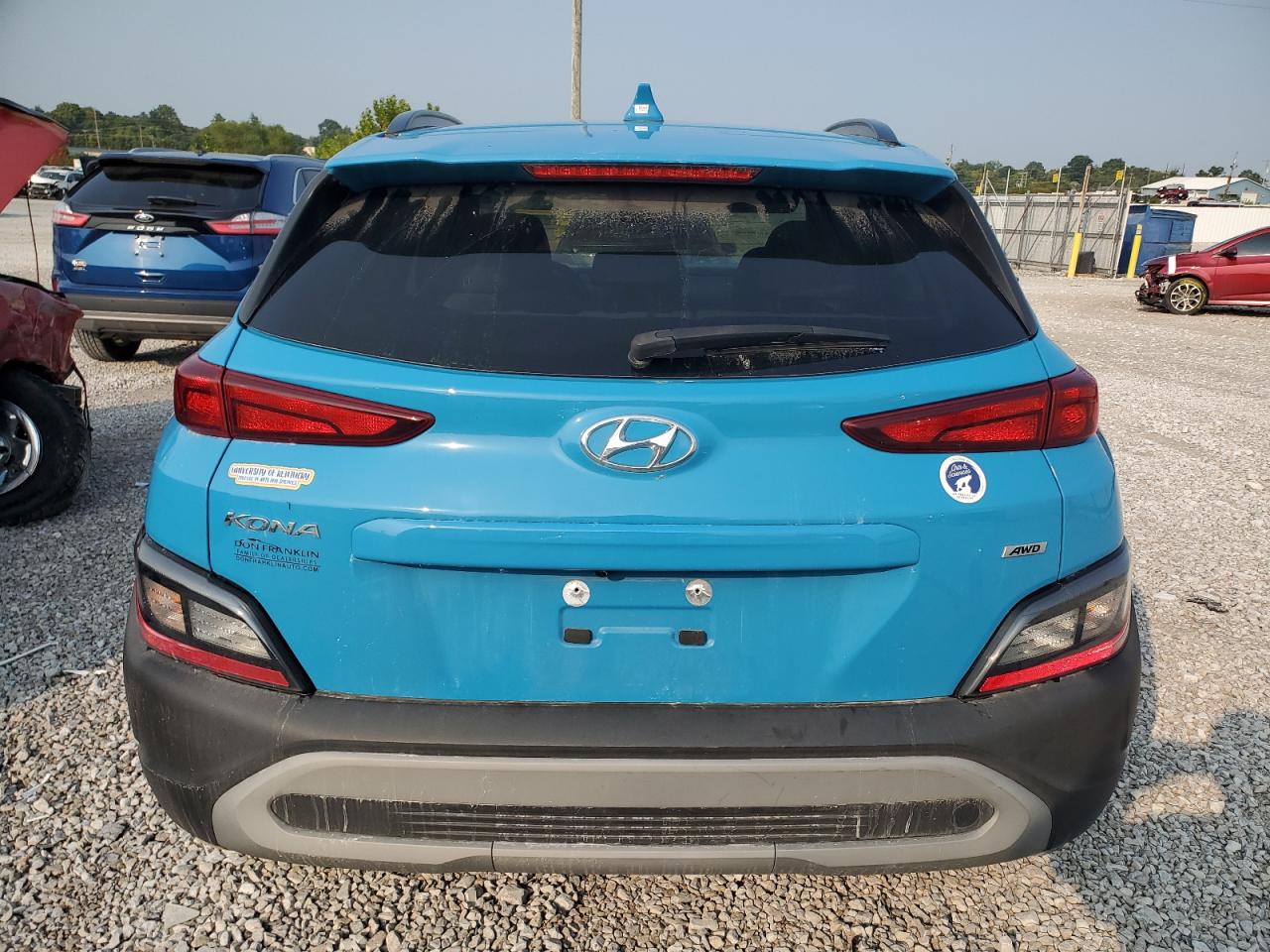 2022 Hyundai Kona Sel VIN: KM8K3CABXNU877074 Lot: 71612585