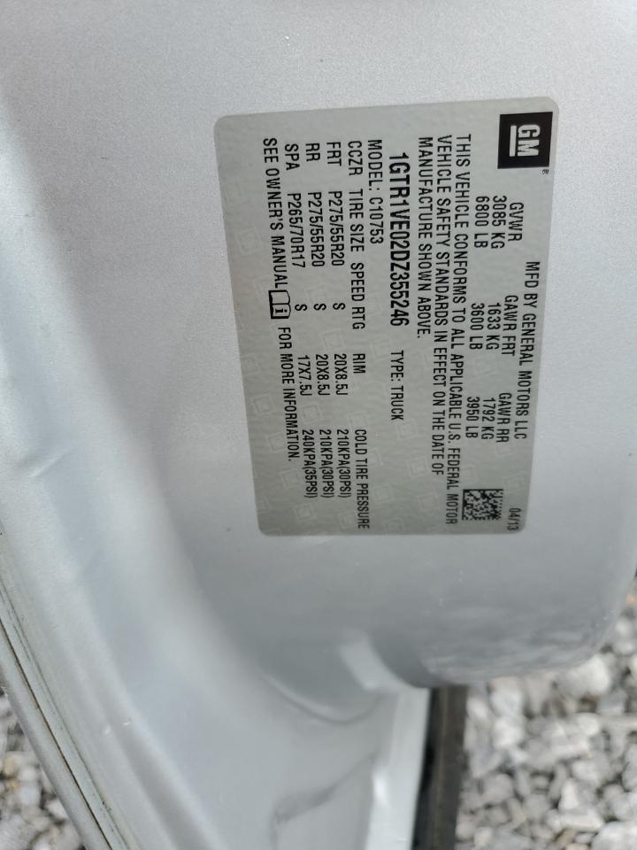 2013 GMC Sierra C1500 Sle VIN: 1GTR1VE02DZ355246 Lot: 83866255