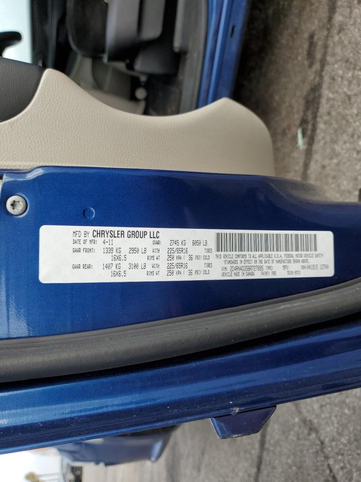 2011 Dodge Grand Caravan Express VIN: 2D4RN4DG5BR727895 Lot: 80963915