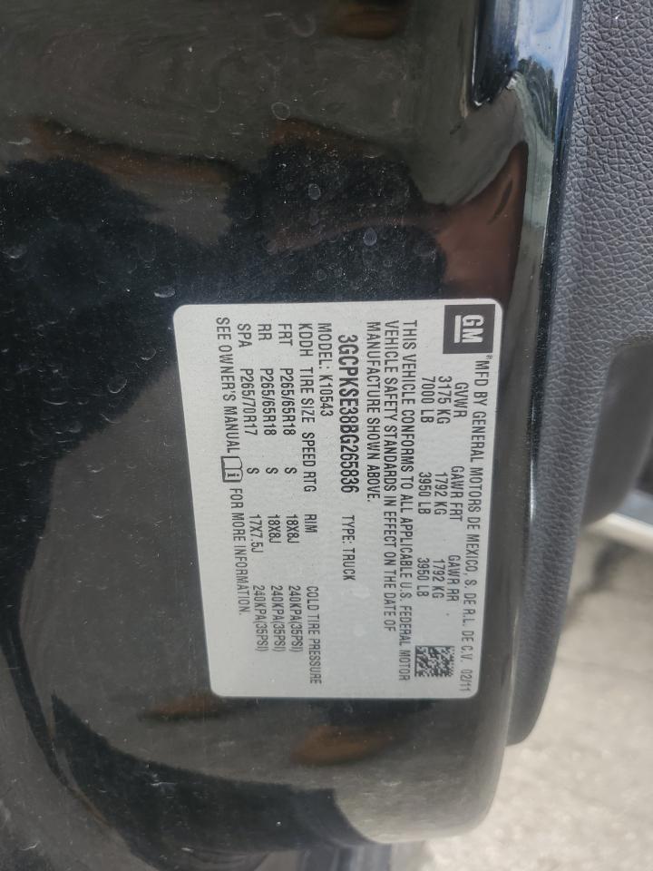 2011 Chevrolet Silverado K1500 Lt VIN: 3GCPKSE38BG265836 Lot: 81809105