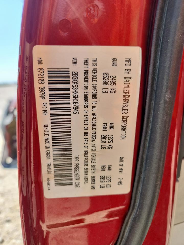 2006 Dodge Charger R/T VIN: 2B3KA53HX6H167945 Lot: 69437055