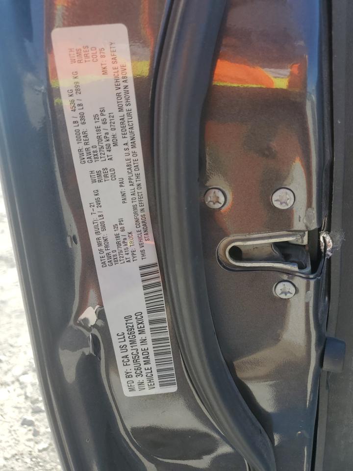 2021 Ram 2500 Tradesman VIN: 3C6UR5CJ1MG692710 Lot: 80677485