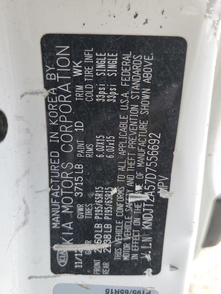 2013 Kia Soul VIN: KNDJT2A57D7556692 Lot: 71717175