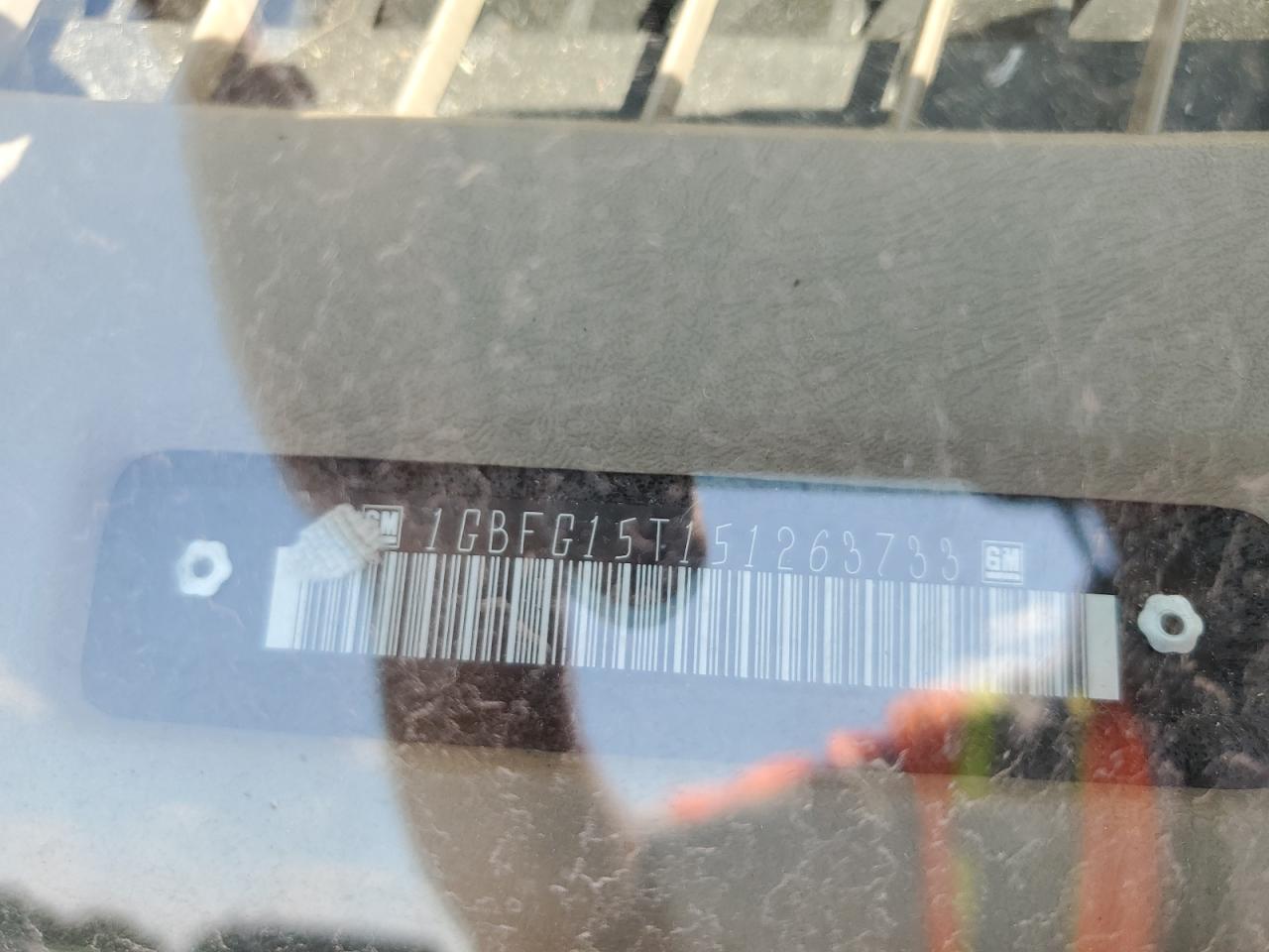 2005 Chevrolet Express G1500 VIN: 1GBFG15T151263733 Lot: 80629265