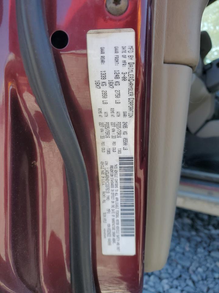 2000 Jeep Grand Cherokee Laredo VIN: 1J4GW48N6YC337619 Lot: 71611455