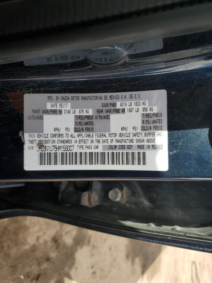 2017 Mazda 3 Sport VIN: 3MZBN1U75HM158007 Lot: 82161895