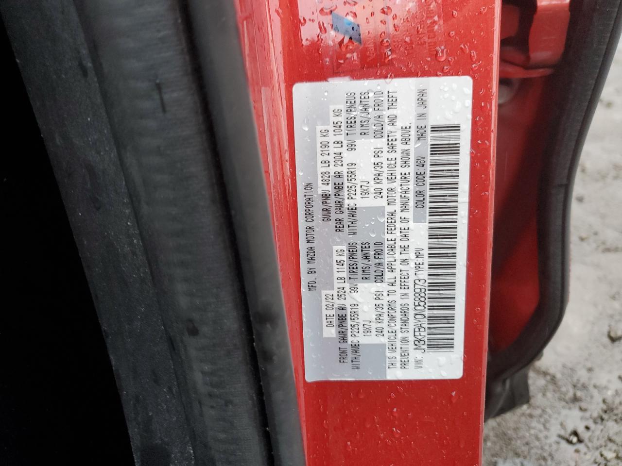 2022 Mazda Cx-5 VIN: JM3KFBAY0N0588973 Lot: 81205225